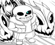 Printable cool undertale by aoshi7  coloring pages